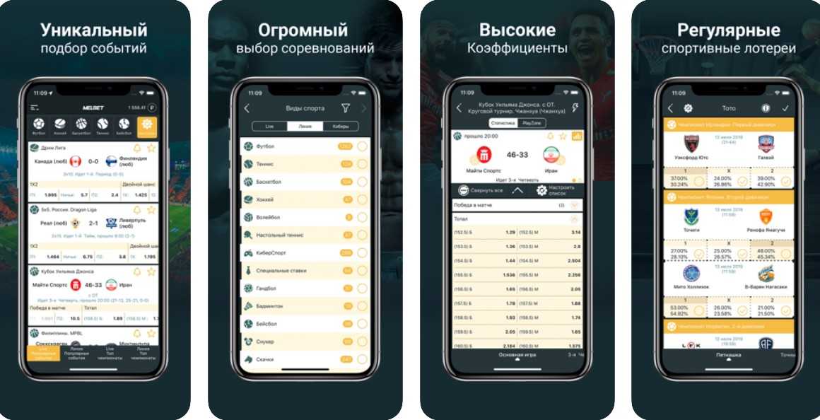 Мелбет мобильное приложение для iOS